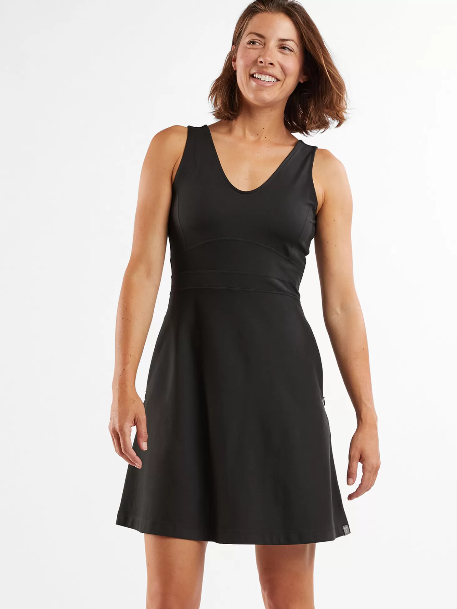 Dream V Neck Dress - Solid>Title Nine Cheap