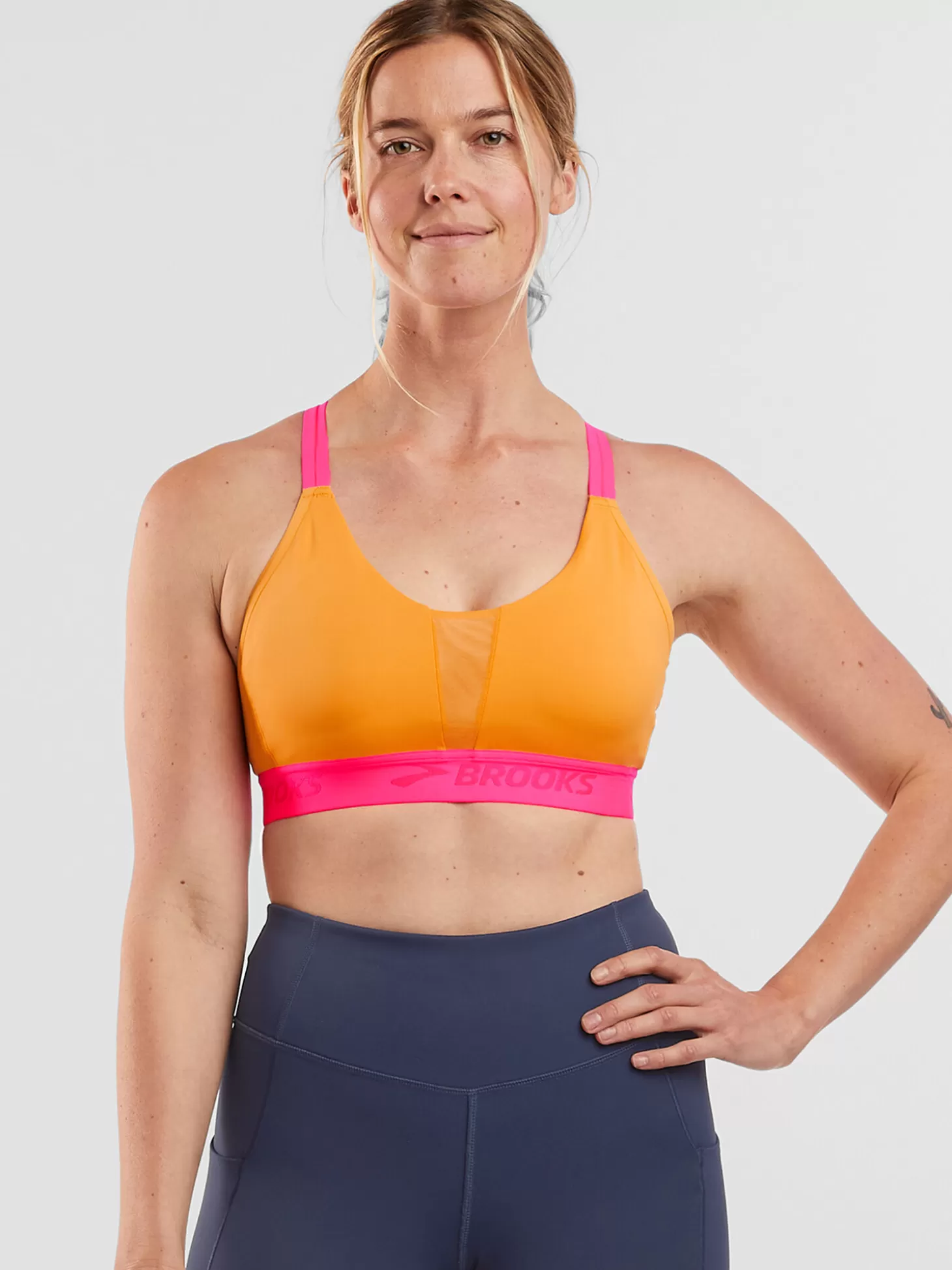 Goldilocked Cross Back Sports Bra>Title Nine Best